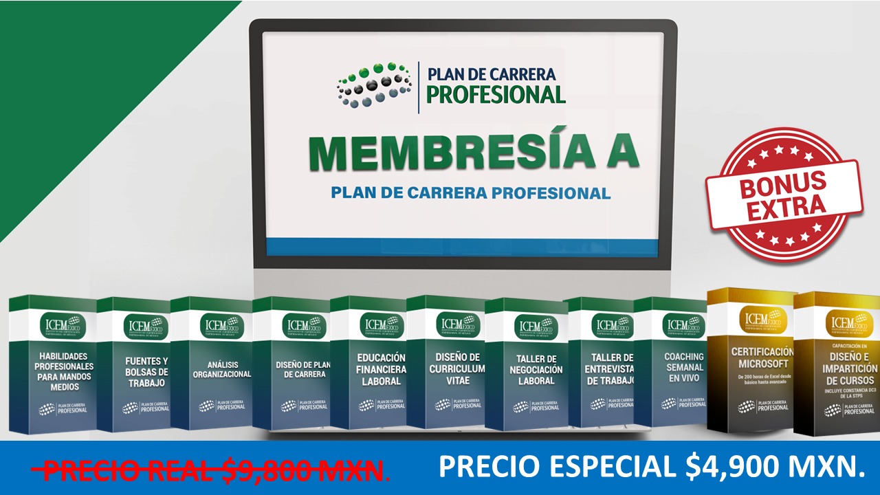 Plan de Carrera Profesional-Membresía A